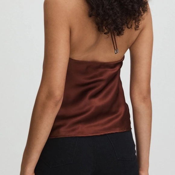 NWT PAIGE Gisele Rum Raisin Halter Top - Picture 7 of 7